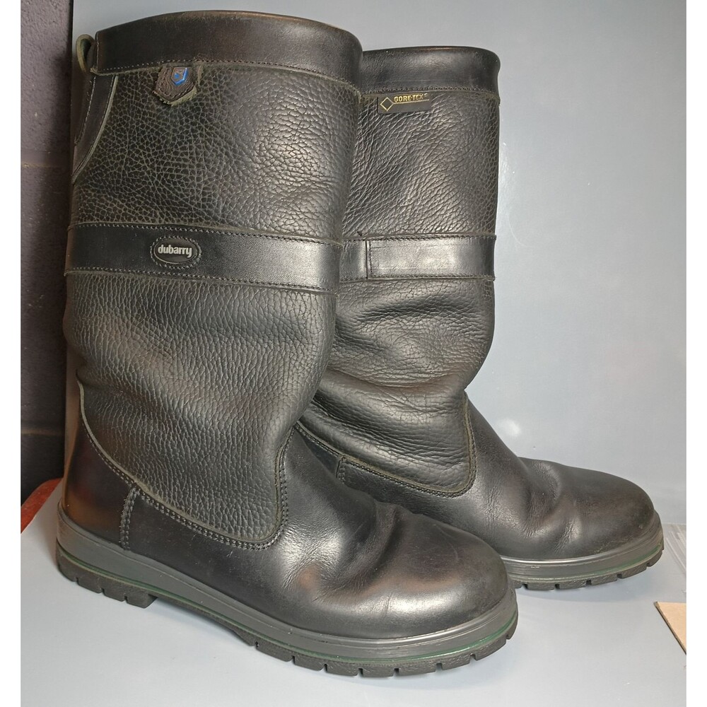 Dubarry Kildare Gore Tex Black Leather Country Riding Boots Women UK 4.5 EU 37.5